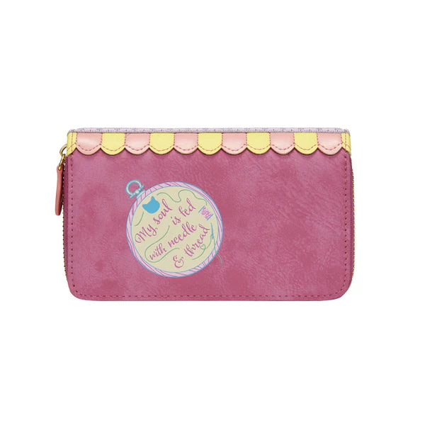 Vendula Sewing Shop Raspberry Edition Medium Ziparound Wallet