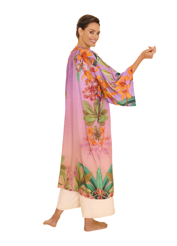 Powder Kimono Gown- Botany Bliss- Lavender