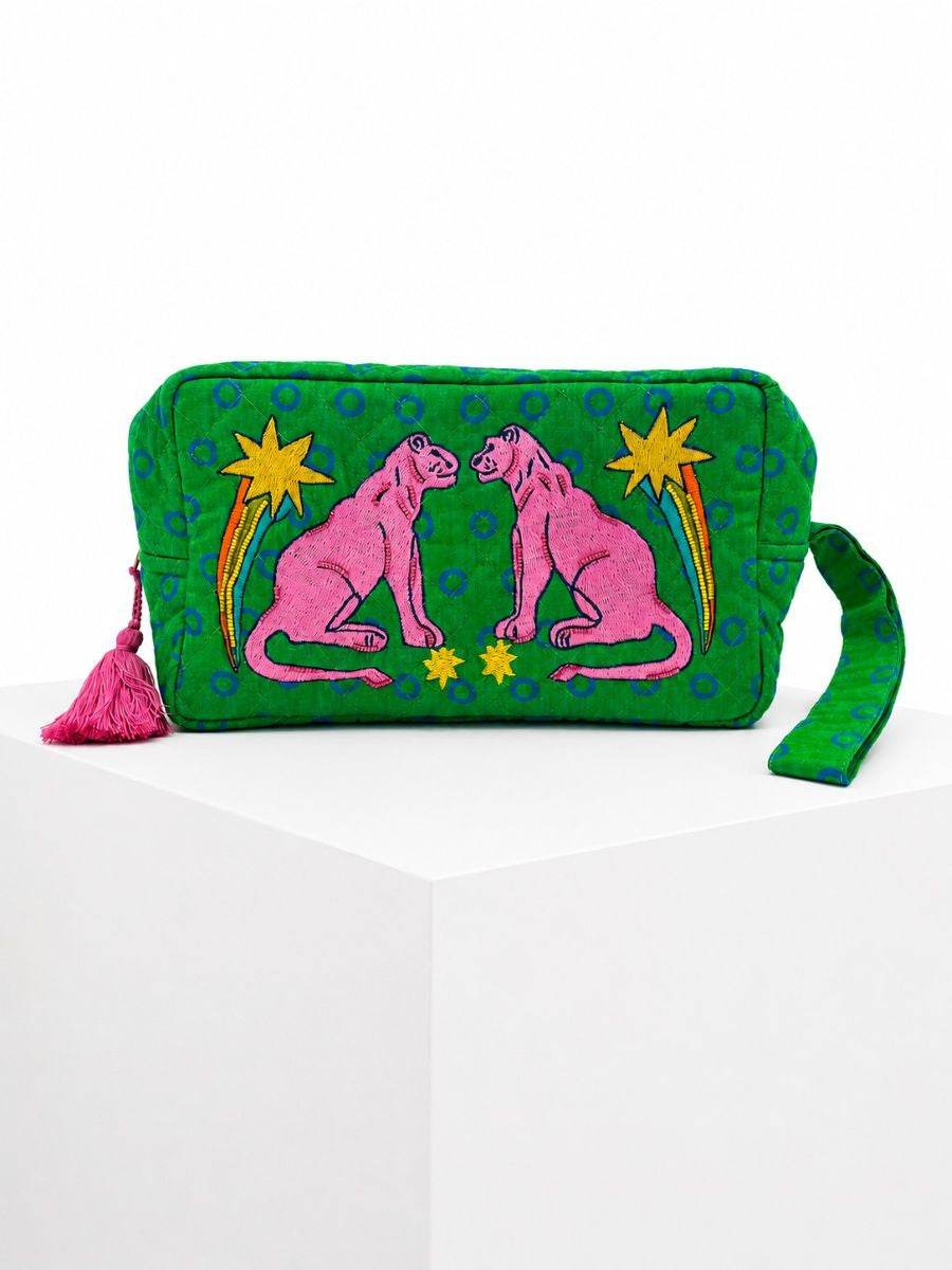 Pink Panthers Cosmetic Pouch