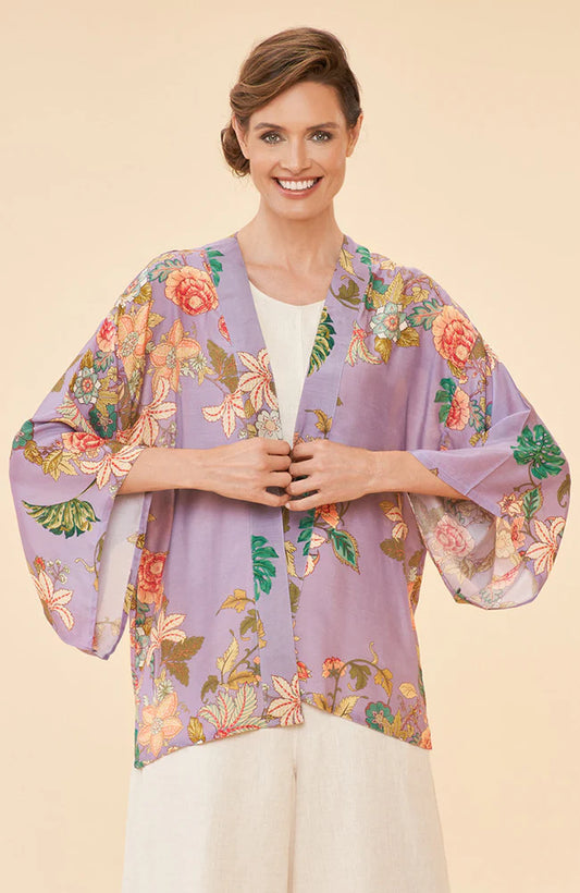 Powder Kimono Jacket- Prancing Tiger