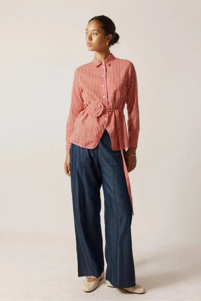 Rubyyaya Countryside Rose Top Red