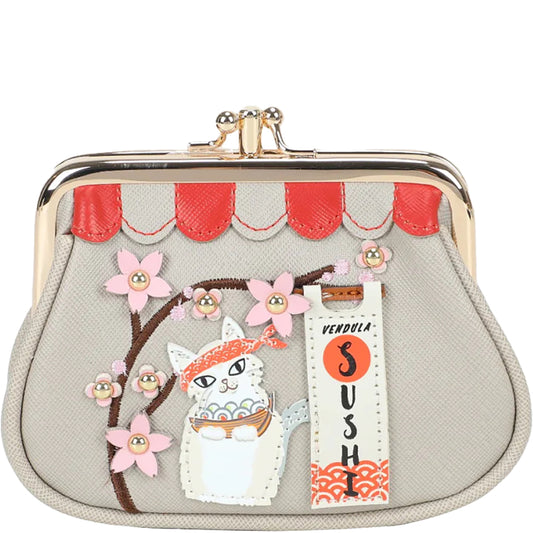 Vendula Sushi – Grey Edition Clipper Coin Purse