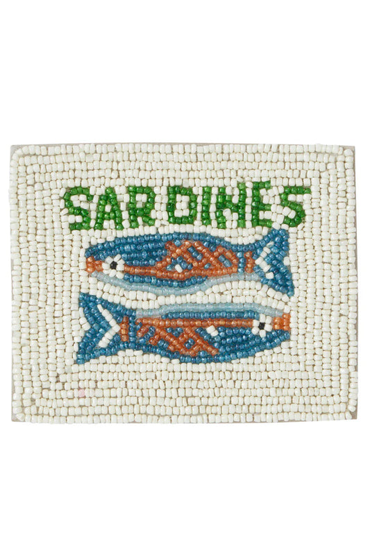 Sardines Beaded Coasters