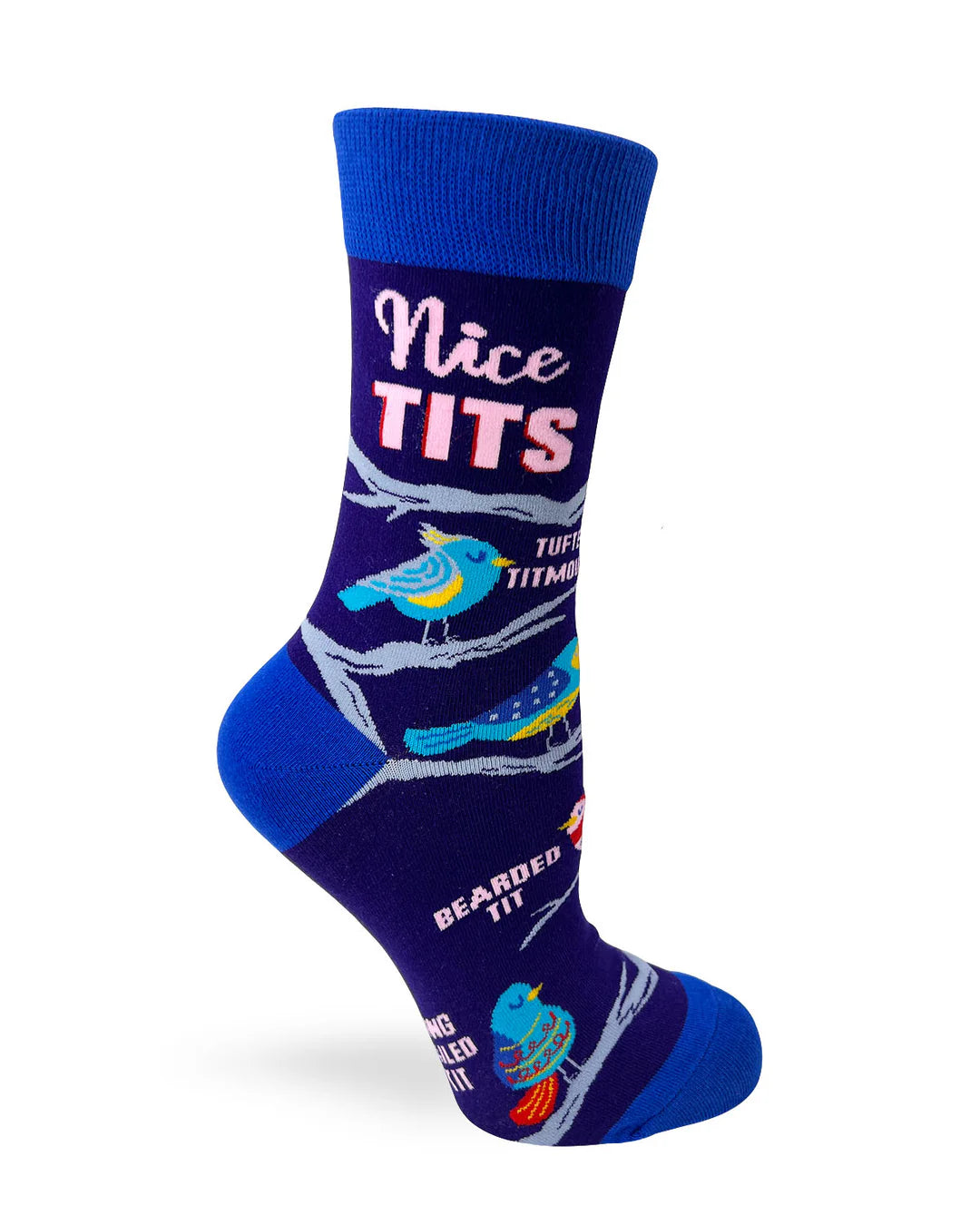 "Nice Tits" Women's Crew Socks Featuring Cute Birds