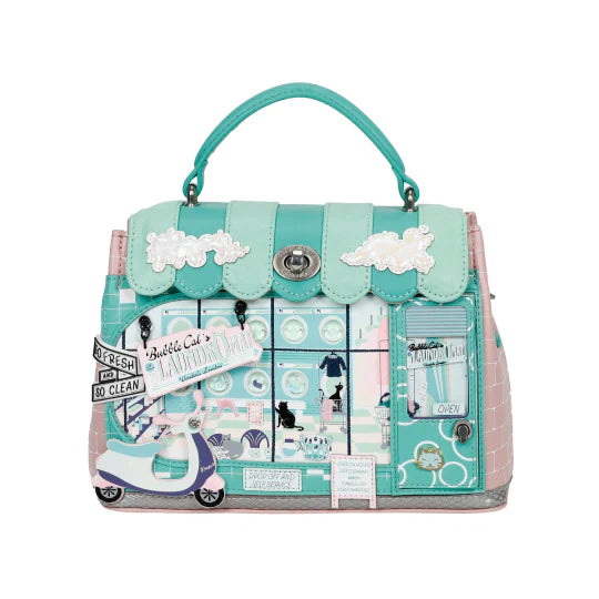 Vendula Bubble Cats Laundromat Mini Grace Bag