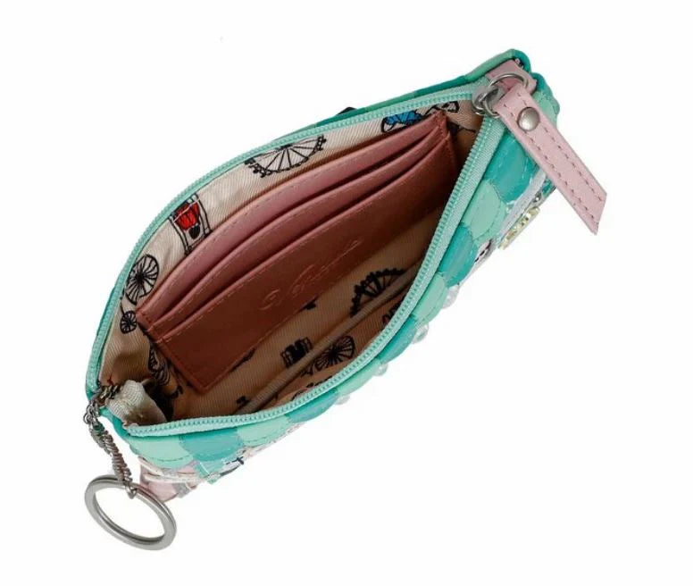 Vendula Bubble Cats Laundromat Zipper Coin Purse