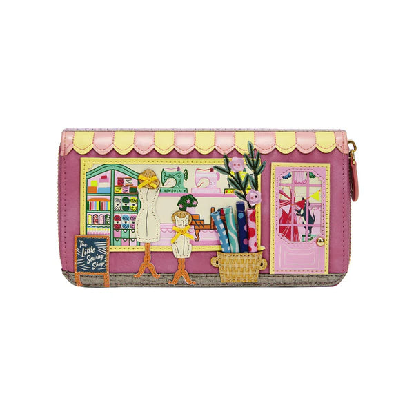 Vendula Sewing Shop Raspberry Edition Large Ziparound Wallet
