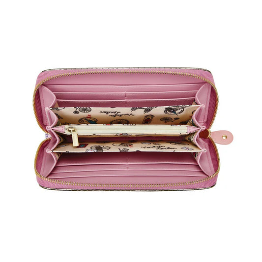 Vendula Sewing Shop Raspberry Edition Large Ziparound Wallet