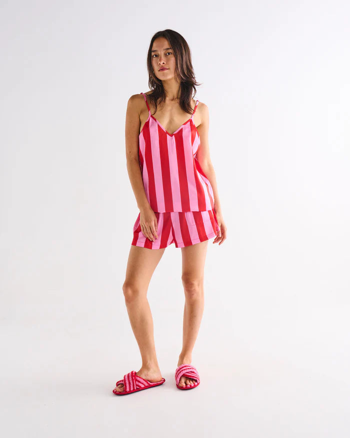 Santa Baby Adult Eco Satin Shorts & Cami Pyjama Set