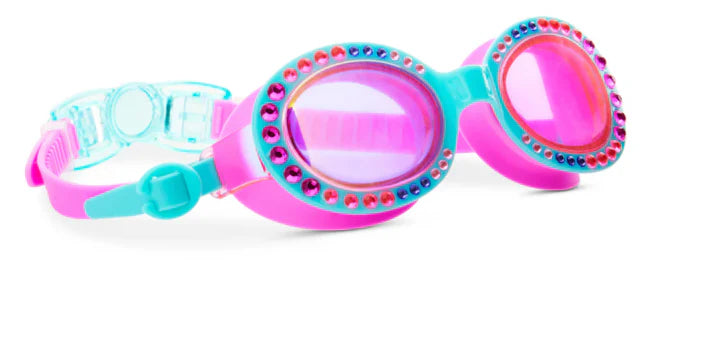 BLING2O Aurora Borealis Blue Swim Goggles