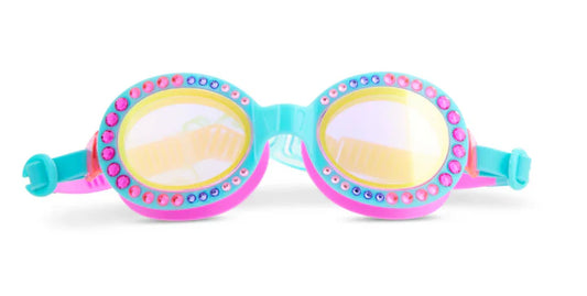 BLING2O Aurora Borealis Blue Swim Goggles