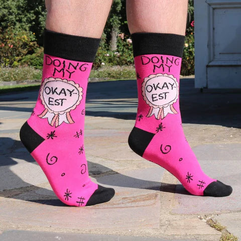 Doing My Okay-est Socks - Unisex Medium