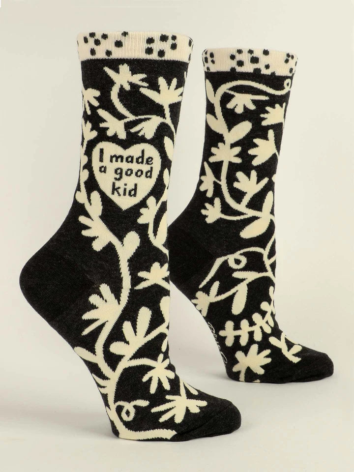 I Made A Good Kid Womens Crew Socks