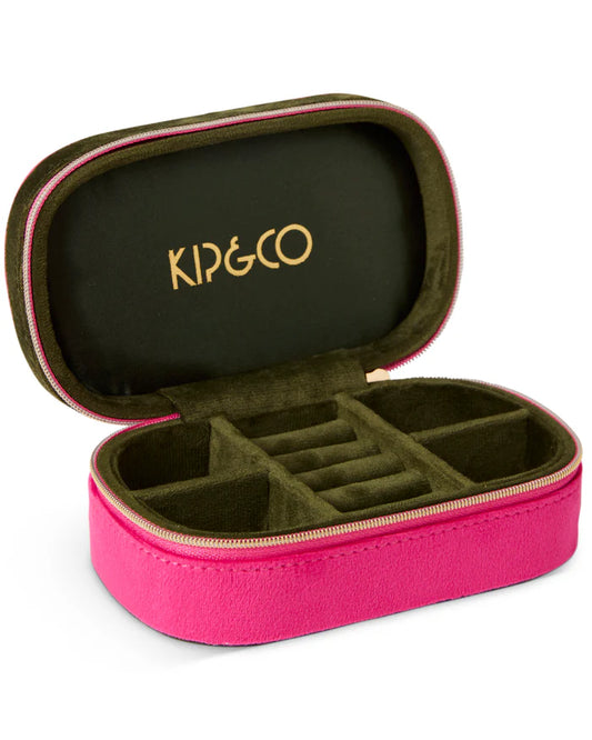 Kip & Co Prickly Pear Travel Velvet Jewellery Box