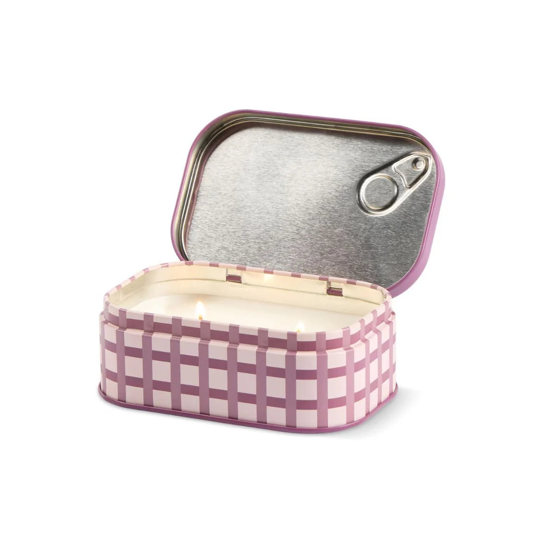 Bistro Printed Tin Candle - Christmas Pudding