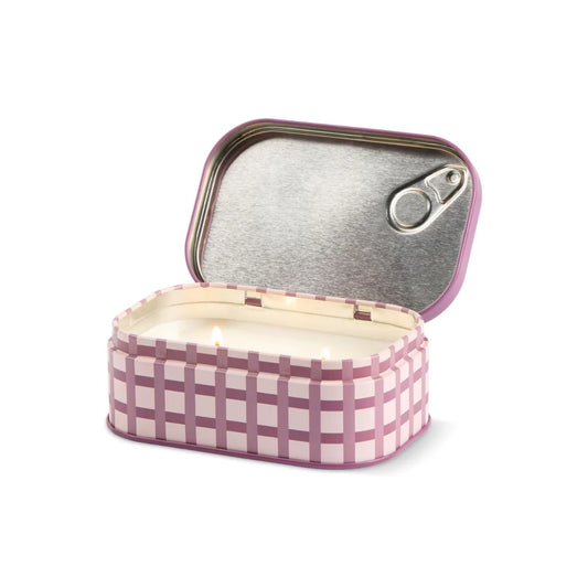 Bistro Printed Tin Candle - Christmas Pudding