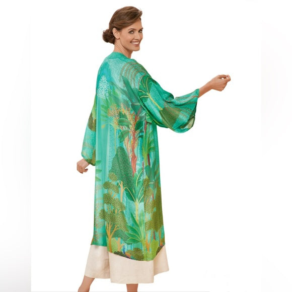 Powder Kimono Gown- Secret Paradise