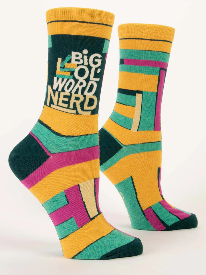 Big Ol' Word Nerd Womens Crew Socks