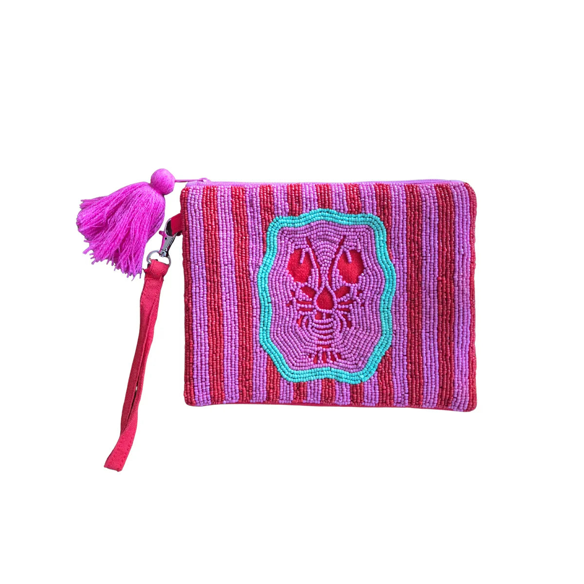 'Lobster' Beaded Clutch