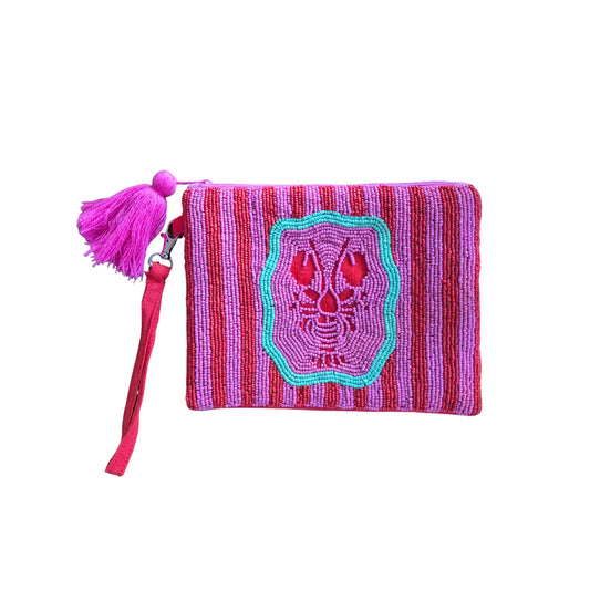 'Lobster' Beaded Clutch